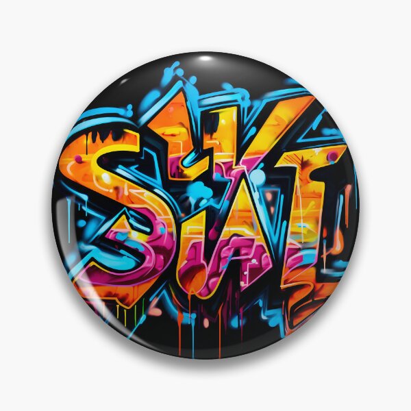 Item preview, Enhanced Urban Corners: A Pattern of Colorful Graffiti and Inspirational Messages on City Walls designed and sold by SweetMagicDream.