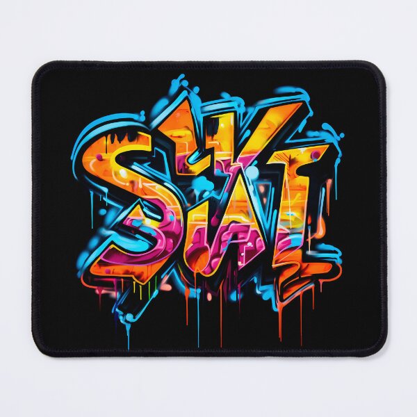 Item preview, Enhanced Urban Corners: A Pattern of Colorful Graffiti and Inspirational Messages on City Walls designed and sold by SweetMagicDream.