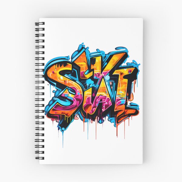 Item preview, Enhanced Urban Corners: A Pattern of Colorful Graffiti and Inspirational Messages on City Walls designed and sold by SweetMagicDream.