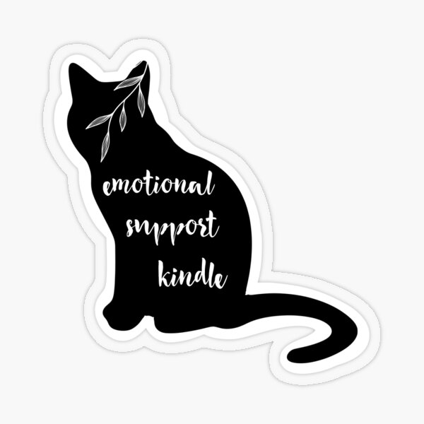 emotional support kindle strawberry Sticker for Sale by emannehra