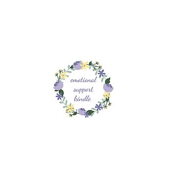 emotional support kindle strawberry Sticker for Sale by emannehra