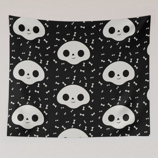 Item preview, cute skeleton face with bones designed and sold by yessebel.