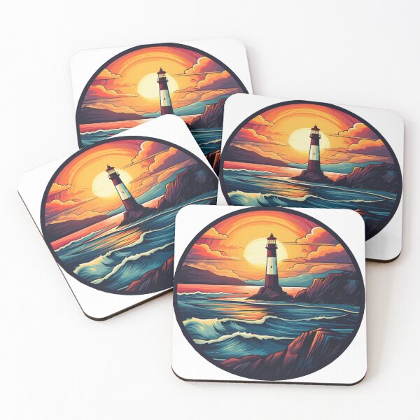 Item preview, Beauty view summer sunset lighthouse designed and sold by SmileshareShop.