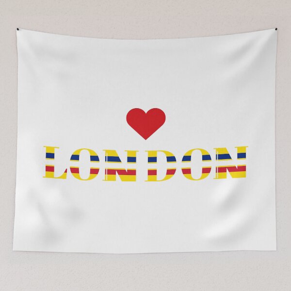 Item preview, Heart London. Love London, Yellow, Blue, White, Red designed and sold by Moyanana.