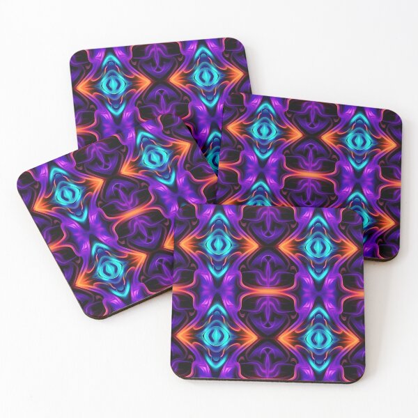 Item preview,  "Bioluminescent Glow: Neon Patterns in the Night" designed and sold by Art-Vortex-fr.