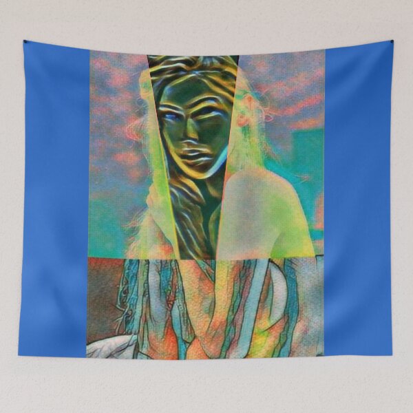 Item preview, Semi-abstract digital painting of female nude model designed and sold by pulchritude560.