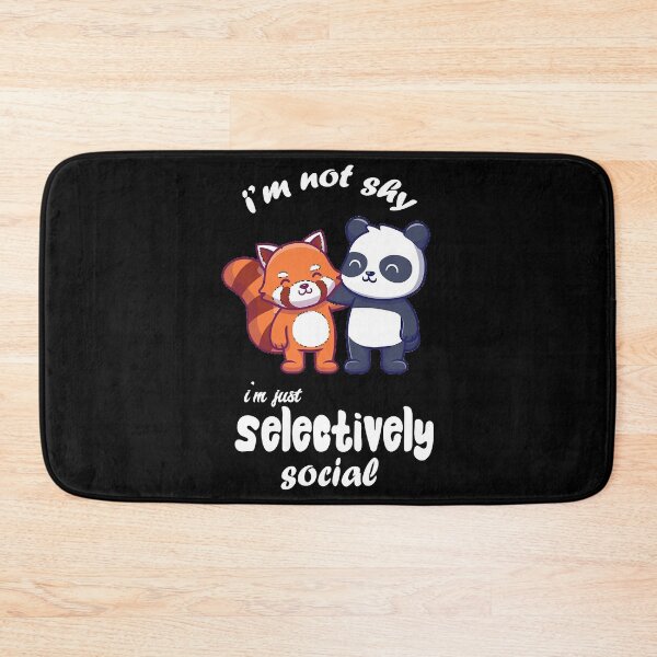 Item preview, Shy red panda, I'm Not Anti Social I'm Selectively Social designed and sold by LeonieEpps.
