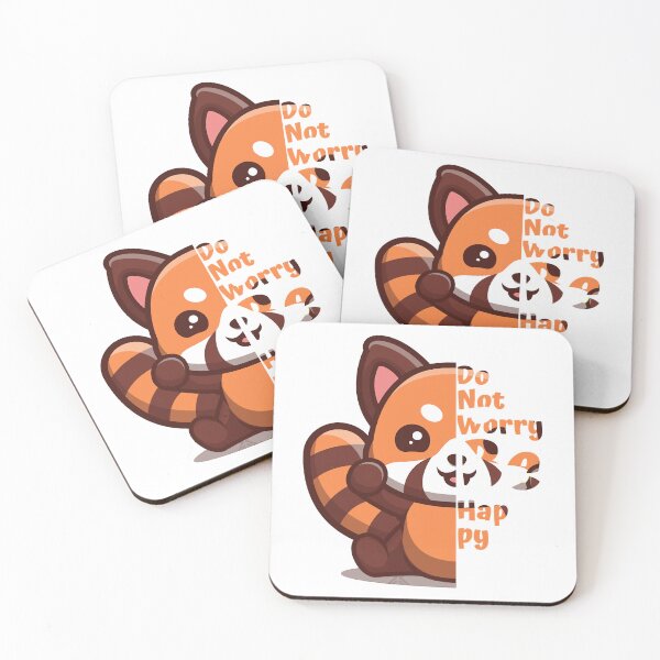 Item preview, Kawaii Redpanda Do Not Worry Be Happy designed and sold by LeonieEpps.