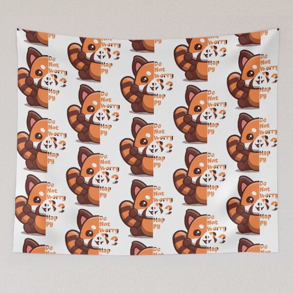 Item preview, Kawaii Redpanda Do Not Worry Be Happy designed and sold by LeonieEpps.
