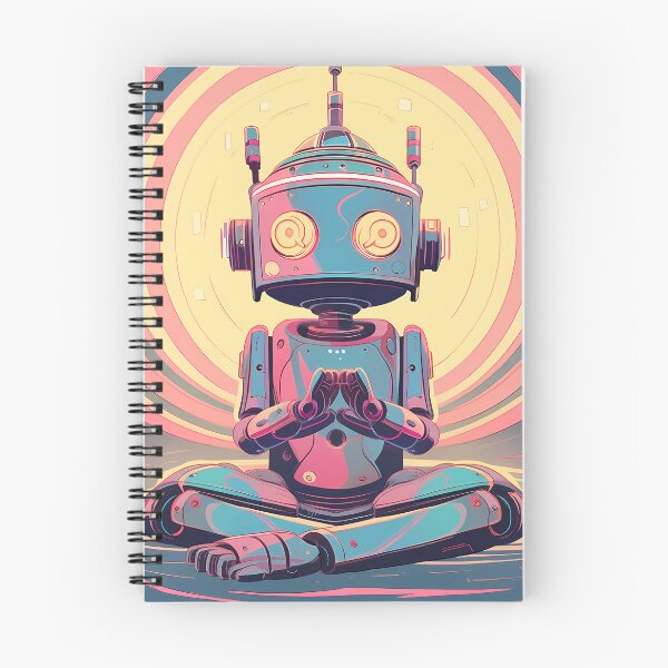 Item preview, Cosmic Harmony: Robots Meditating Amongst Stars designed and sold by Klyngzo1916.