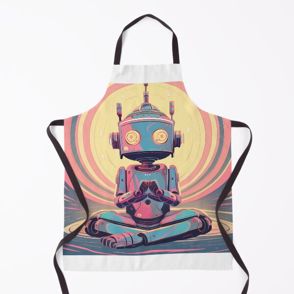 Item preview, Cosmic Harmony: Robots Meditating Amongst Stars designed and sold by Klyngzo1916.