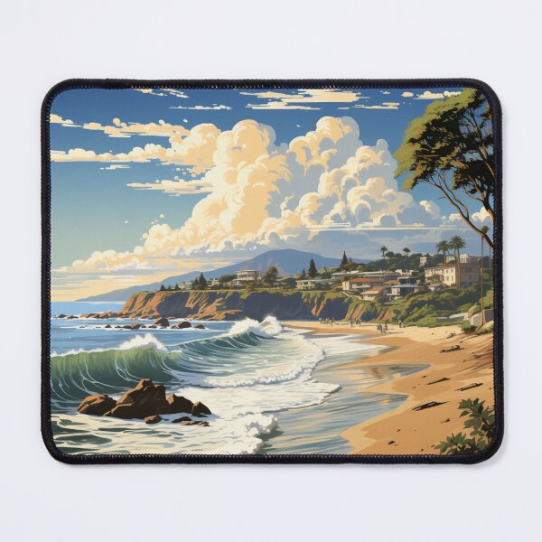 Item preview, A Travel Print of Malibu - California designed and sold by StudioRedKoala.