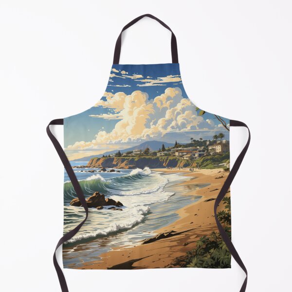 Item preview, A Travel Print of Malibu - California designed and sold by StudioRedKoala.