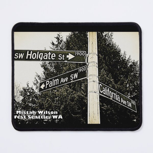 Item preview, Southwest Holgate Street & Palm Avenue Southwest & California Avenue Southwest, West Seattle, Washington by Mistah Wilson designed and sold by The Street Sign Store.