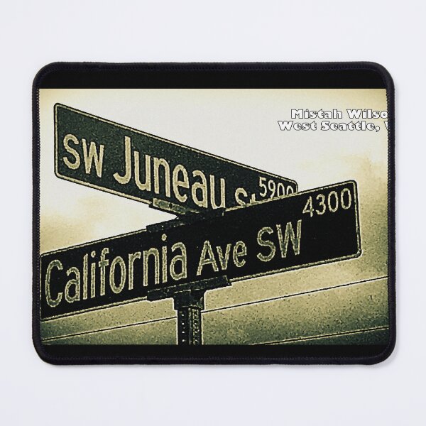 Item preview, Southwest Juneau Street & California Avenue Southwest, West Seattle, Washington by Mistah Wilson designed and sold by The Street Sign Store.