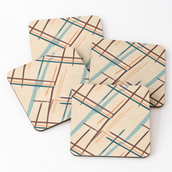 Item preview, Retro Criss Cross Abstract Lines Strokes Pattern designed and sold by Sturdust.