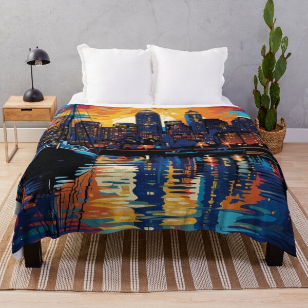 Item preview, A Pop Art Travel Print of Boston - Massachusetts designed and sold by StudioRedKoala.
