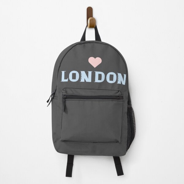 Item preview, Cute Heart London. Love London, Blue and Pink in Charcoal Grey designed and sold by Moyanana.