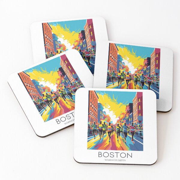 Item preview, A Pop Art Travel Print of Boston - Massachusetts designed and sold by StudioRedKoala.
