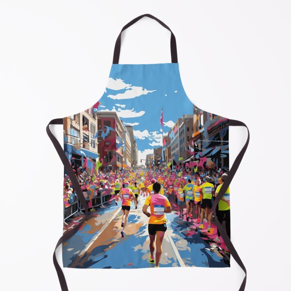 Artikelvorschau, Ein Pop-Art-Reisedruck des Boston-Marathons – Massachusetts entworfen und verkauft von StudioRedKoala.
