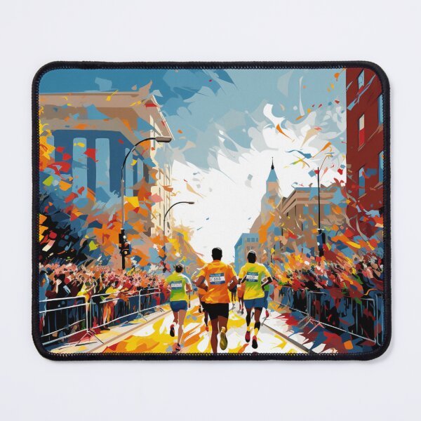 Item preview, A Pop Art Travel Print of the Boston Marathon - Massachusetts designed and sold by StudioRedKoala.