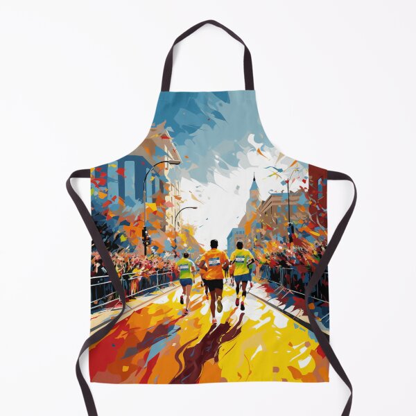 Item preview, A Pop Art Travel Print of the Boston Marathon - Massachusetts designed and sold by StudioRedKoala.