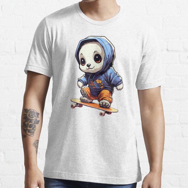 Panda Skateboard T-shirt 