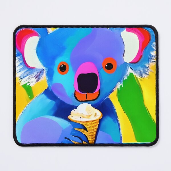 Item preview, A Colorful Koala is Holding an Ice-cream, Cone - Summer Design designed and sold by Swaggaville.
