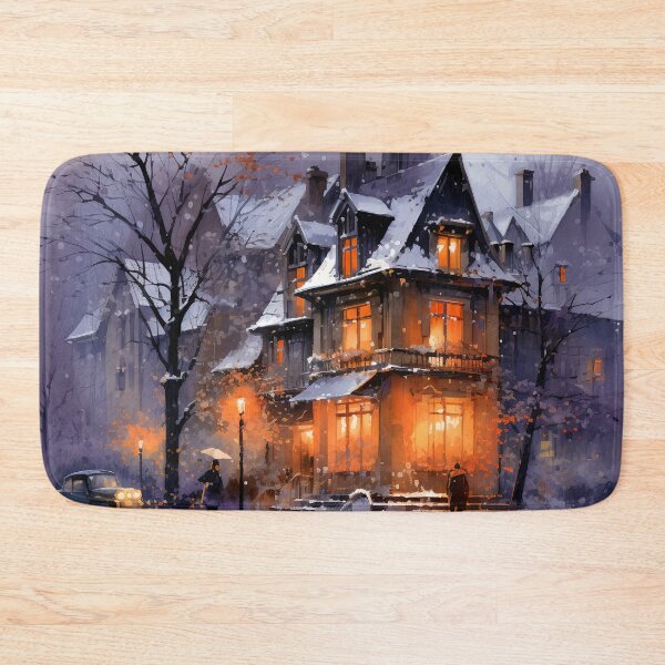 Item preview, Old Victorian House in watercolor 1 designed and sold by Red Witch Art.