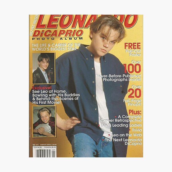 leonardo dicaprio vintage magazine cover