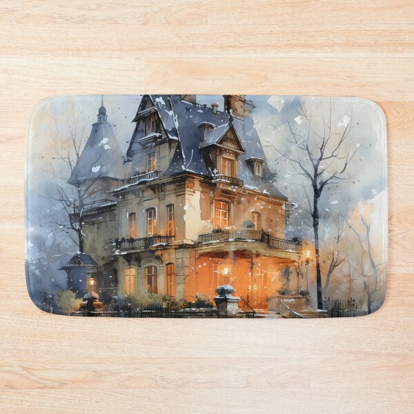 Item preview, Old Victorian House in watercolor designed and sold by Red Witch Art.