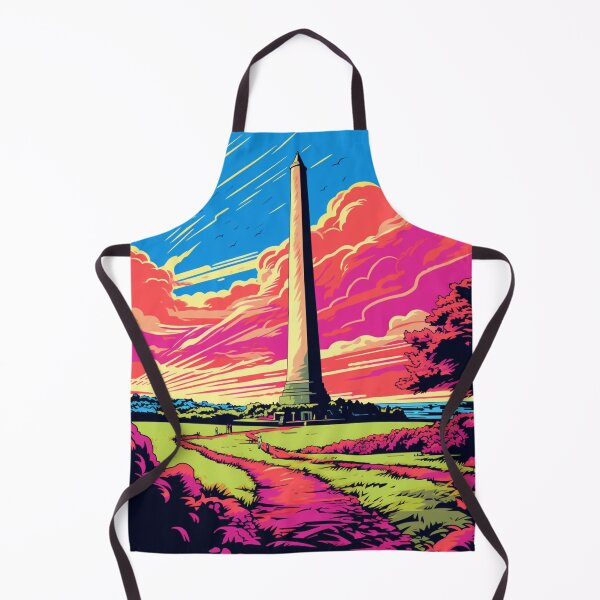 Item preview, A Pop Art Travel Print of the Bunker Hill Monument in Boston  - Massachusetts designed and sold by StudioRedKoala.