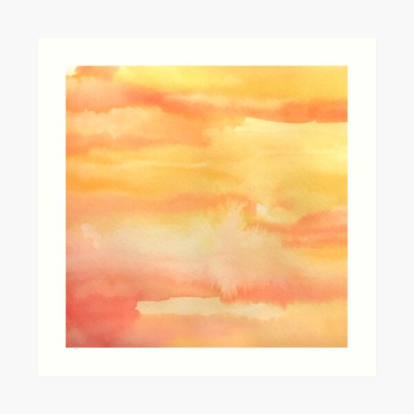 Apricot Sunset Art Print
