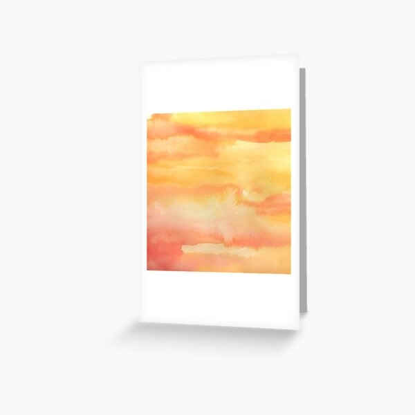 Apricot Sunset Greeting Card