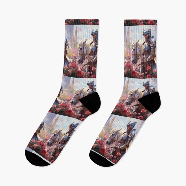 Item preview, Nonexistent knight in shining armor pick flowers designed and sold by Mateusz Majcherek.