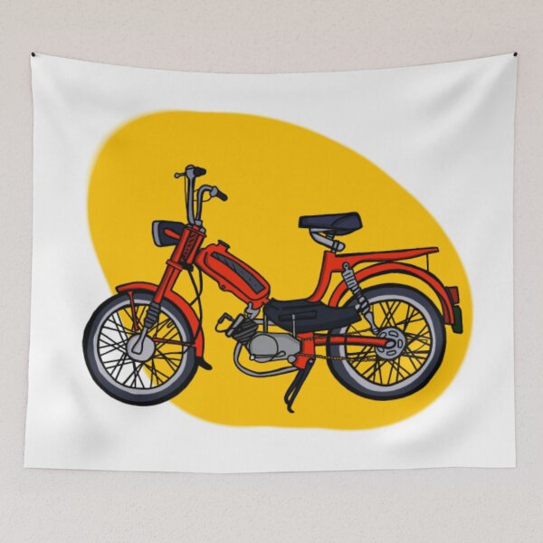 Artikelvorschau, Rotes Moped entworfen und verkauft von art-invention.