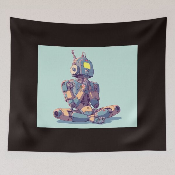 Item preview, Tranquil Robots in Harmony with Nature designed and sold by Klyngzo1916.
