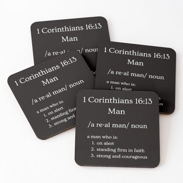 Item preview, 1 Corinthians 16:13 Man designed and sold by BibleStuff.