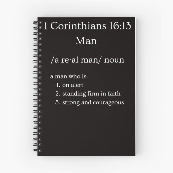 Item preview, 1 Corinthians 16:13 Man designed and sold by BibleStuff.