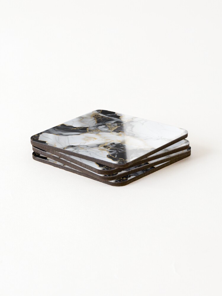 Thumbnail 4 of 5, Coasters (Set of 4), Marble Stone Pattern 2 designed and sold by DigitalPatternx.