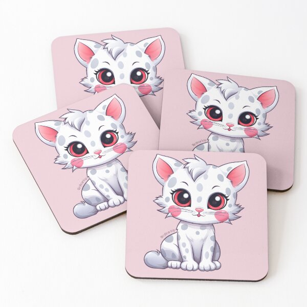 Item preview, Adorable White Spotted Kitty designed and sold by BerryblossomDsn.
