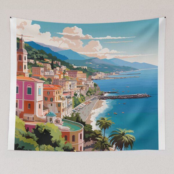 Item preview, A Travel Print of Sorrento - Italy designed and sold by StudioRedKoala.