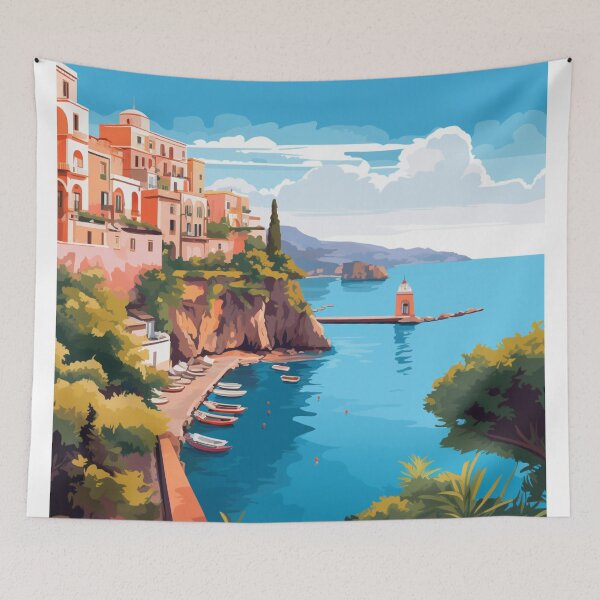 Item preview, A Travel Print of Sorrento - Italy designed and sold by StudioRedKoala.