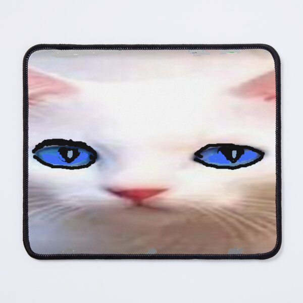 Item preview, Albino Cat Peeks Illustration designed and sold by 3triadstore.
