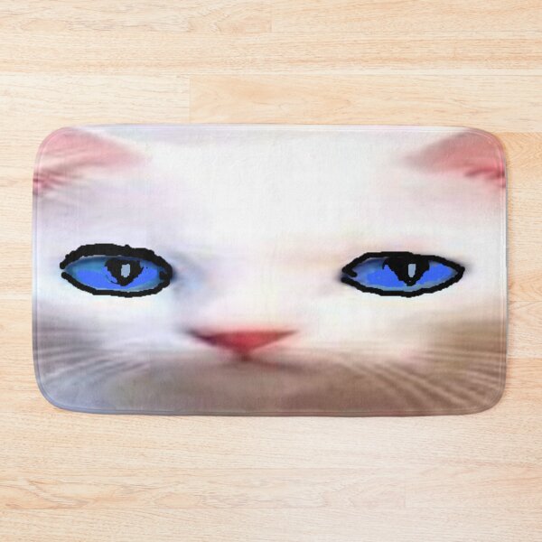 Item preview, Albino Cat Peeks Illustration designed and sold by 3triadstore.