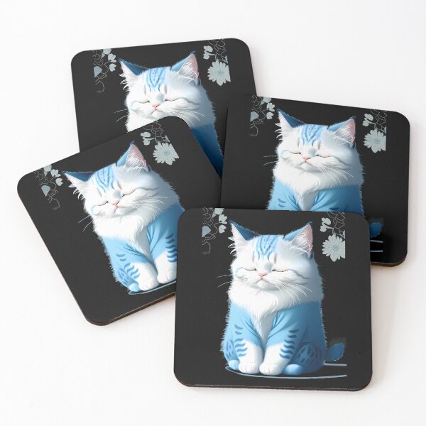 Item preview, Serene Cat in Cyanotype designed and sold by Mechanical-Artt.