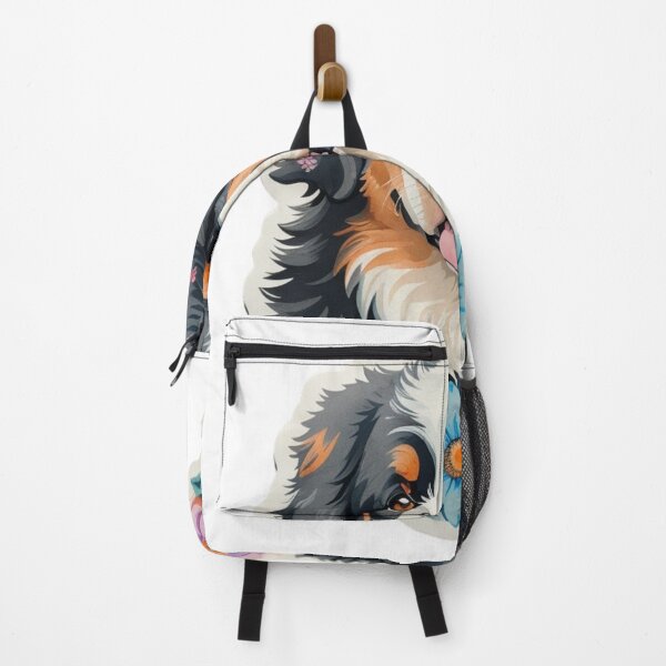Item preview, Charming Bernese Mountain Dog Puppy with Watercolor Flowers designed and sold by YourNameMatters.