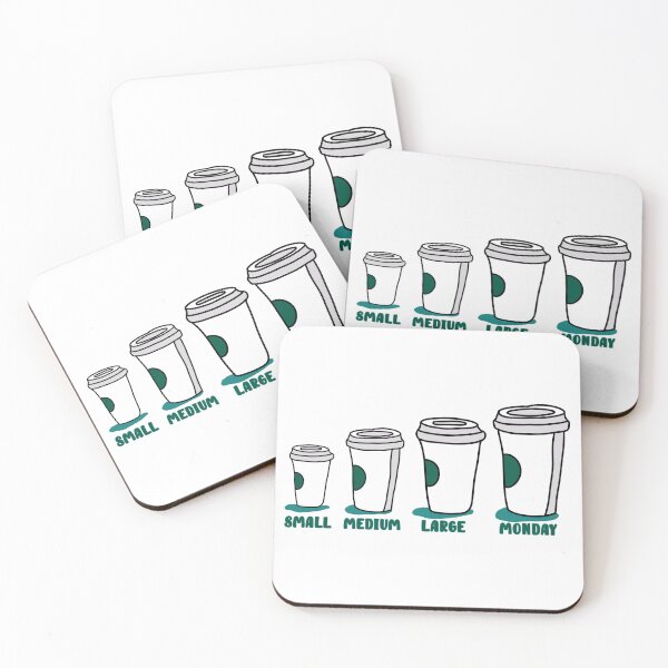 Item preview, Small Medium Large Monday Coffee  designed and sold by clients.