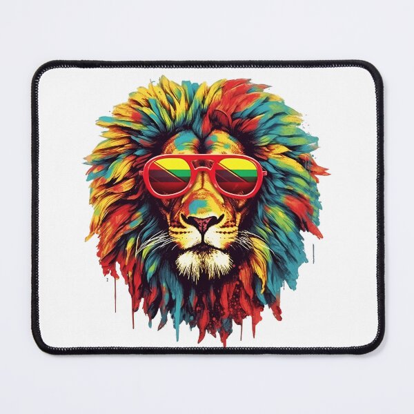 Item preview, Afro-Lion, Rasta-Vibrant-Colors designed and sold by Houevo Olga Anihouanou.