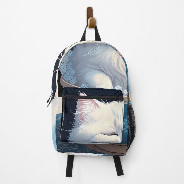 Item preview, Meditative Cyanotype Fluffy Cat designed and sold by Mechanical-Artt.